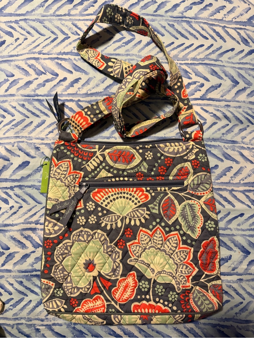 Vintage Vera Bradley new with tags Quilted Crossbody Bag in Floral